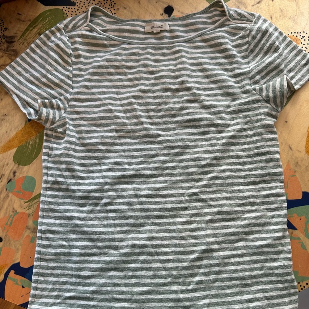 Madewell Boatneck Striped Tee